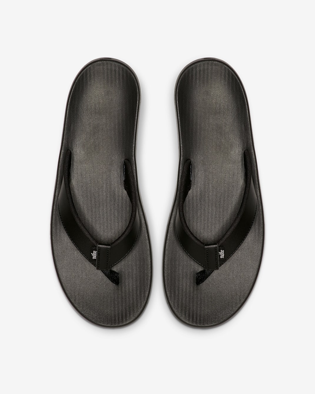 Nike Bella Kai Women's Flip-Flops - Black/White/Metallic Silver