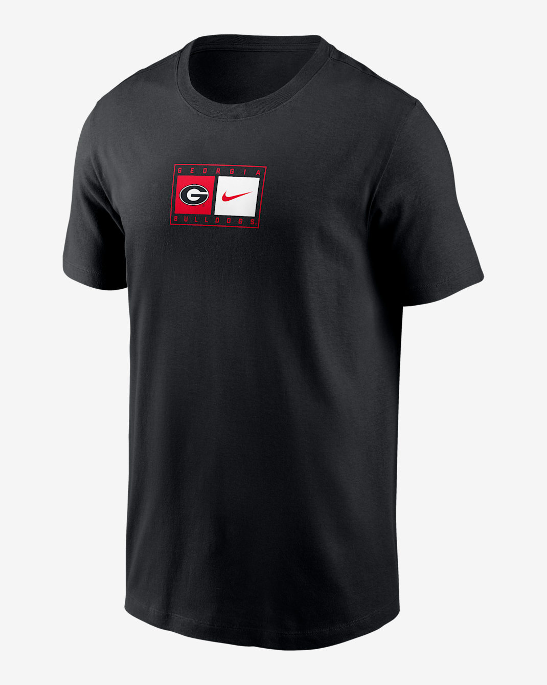 Playera universitaria Nike para hombre Georgia Campus Logo Swoosh - Negro
