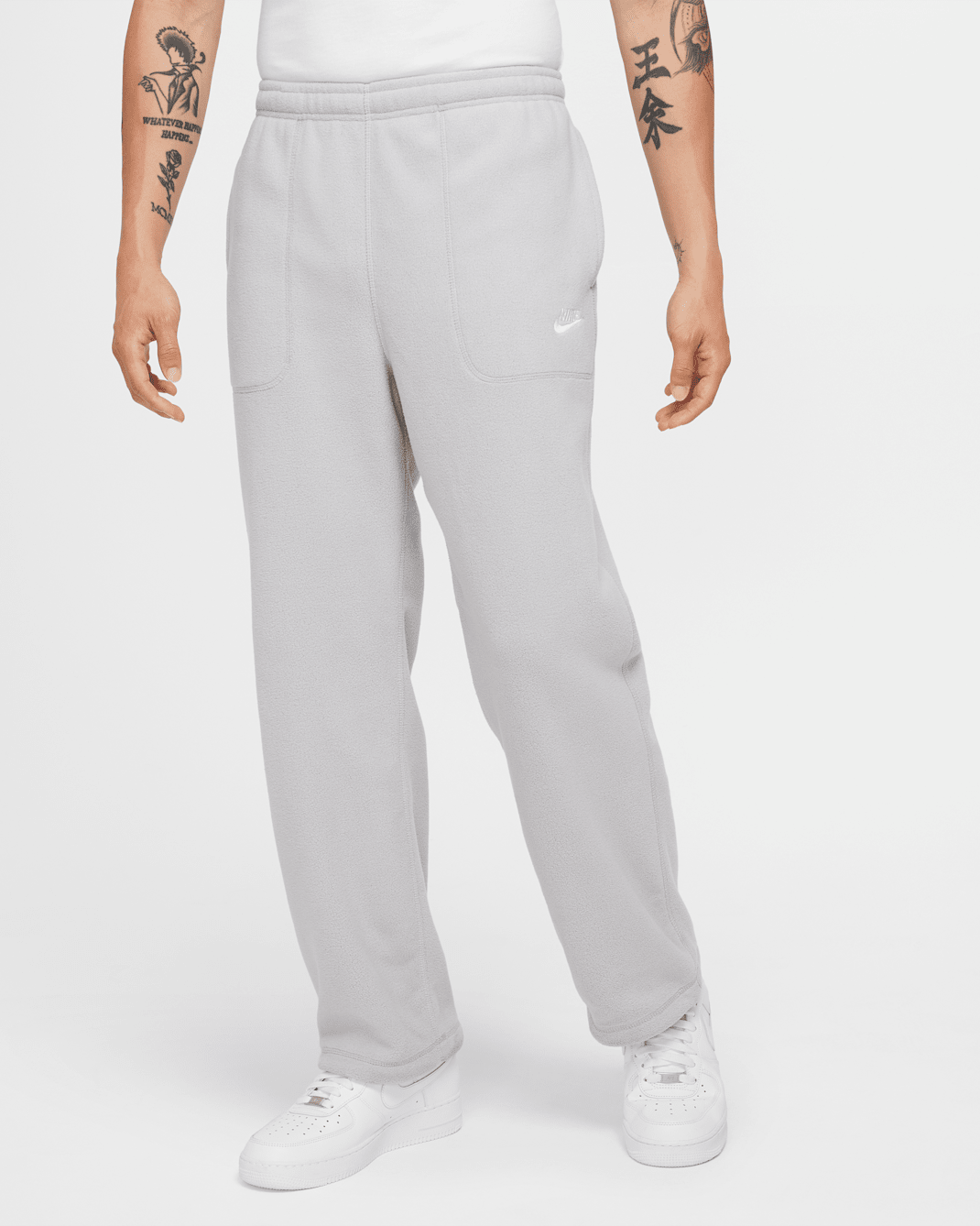 ナイキ スポーツウェア クラブ メンズ ウィンタライズド パンツ - ライトスモークグレー/ピュア/ホワイト