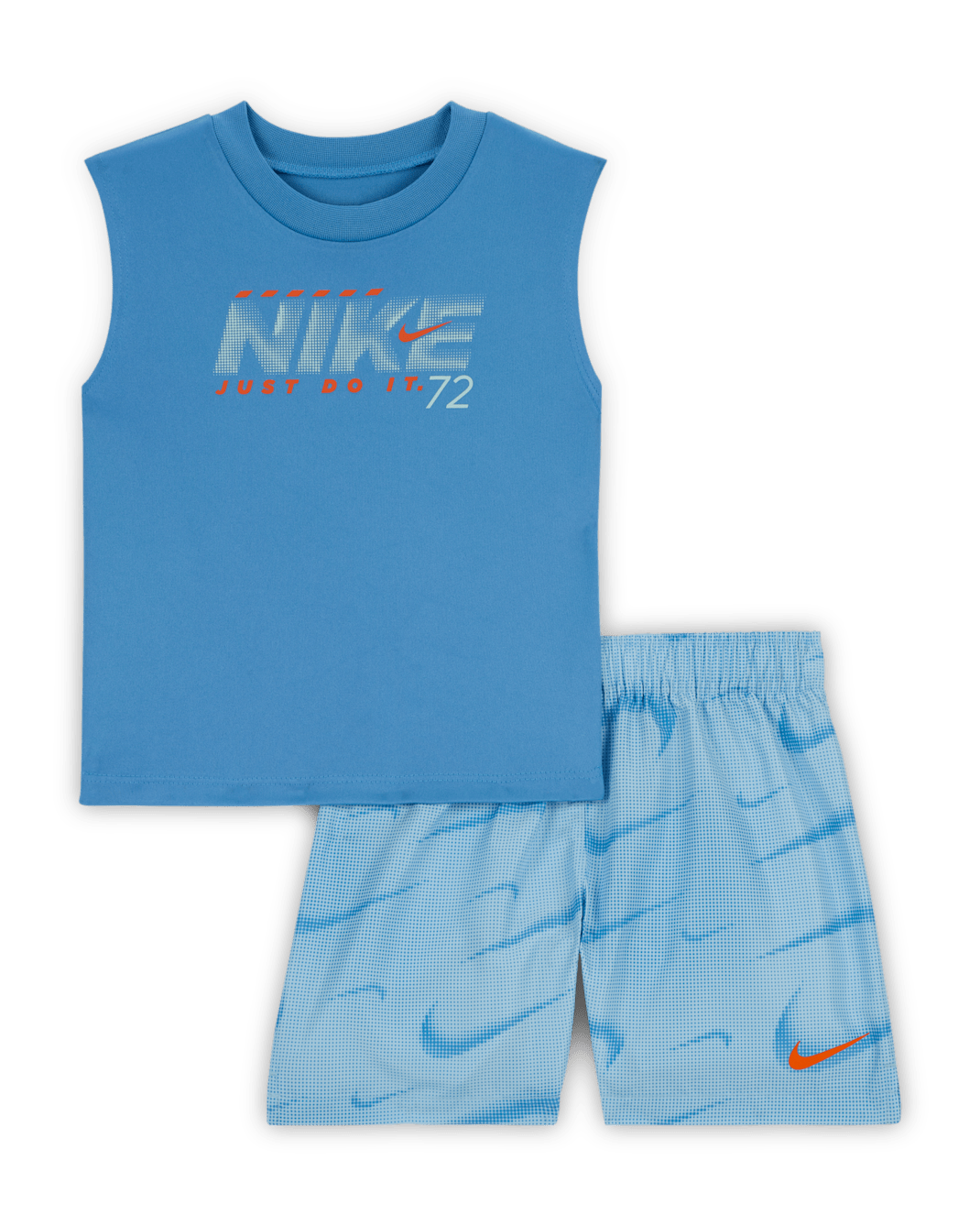 Conjunto de 2 piezas de shorts estampados Rhythm para bebé (12 a 24 meses) Nike Dri-FIT - Azul glacial