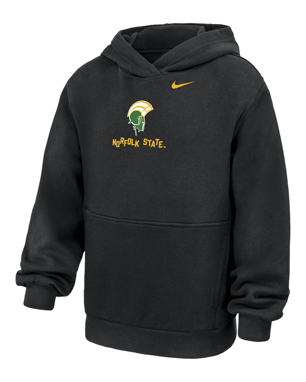 Norfolk State Club Fleece Big Kids' Nike College Hoodie - Black