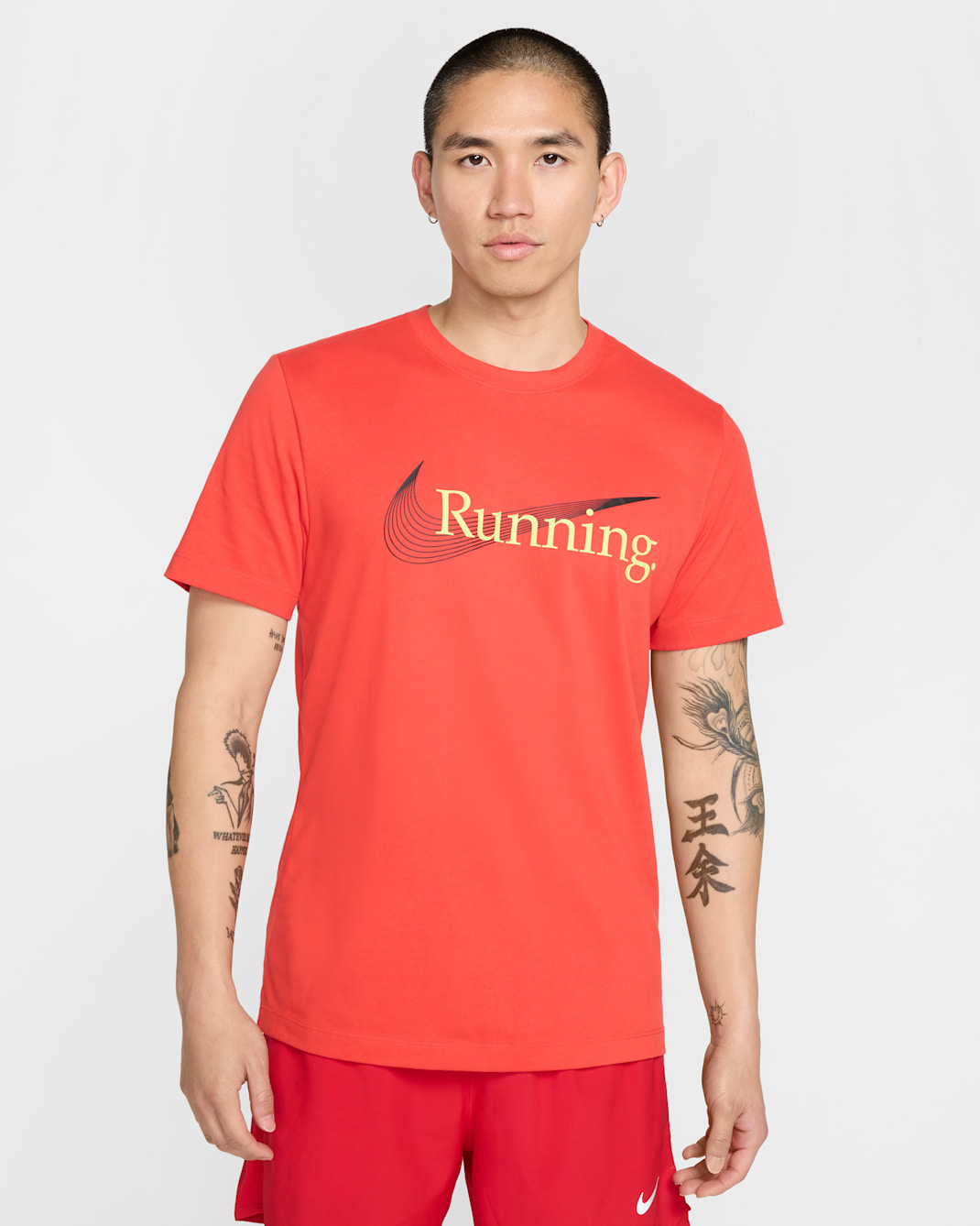Nike Dri-FIT Men's Running T-Shirt - Light Crimson