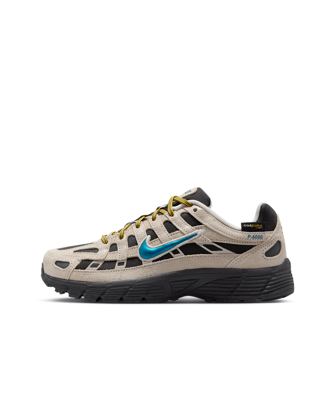 Nike P-6000 Premium Older Kids' Shoes - Light Orewood Brown/Lightning/Phantom/Green Abyss
