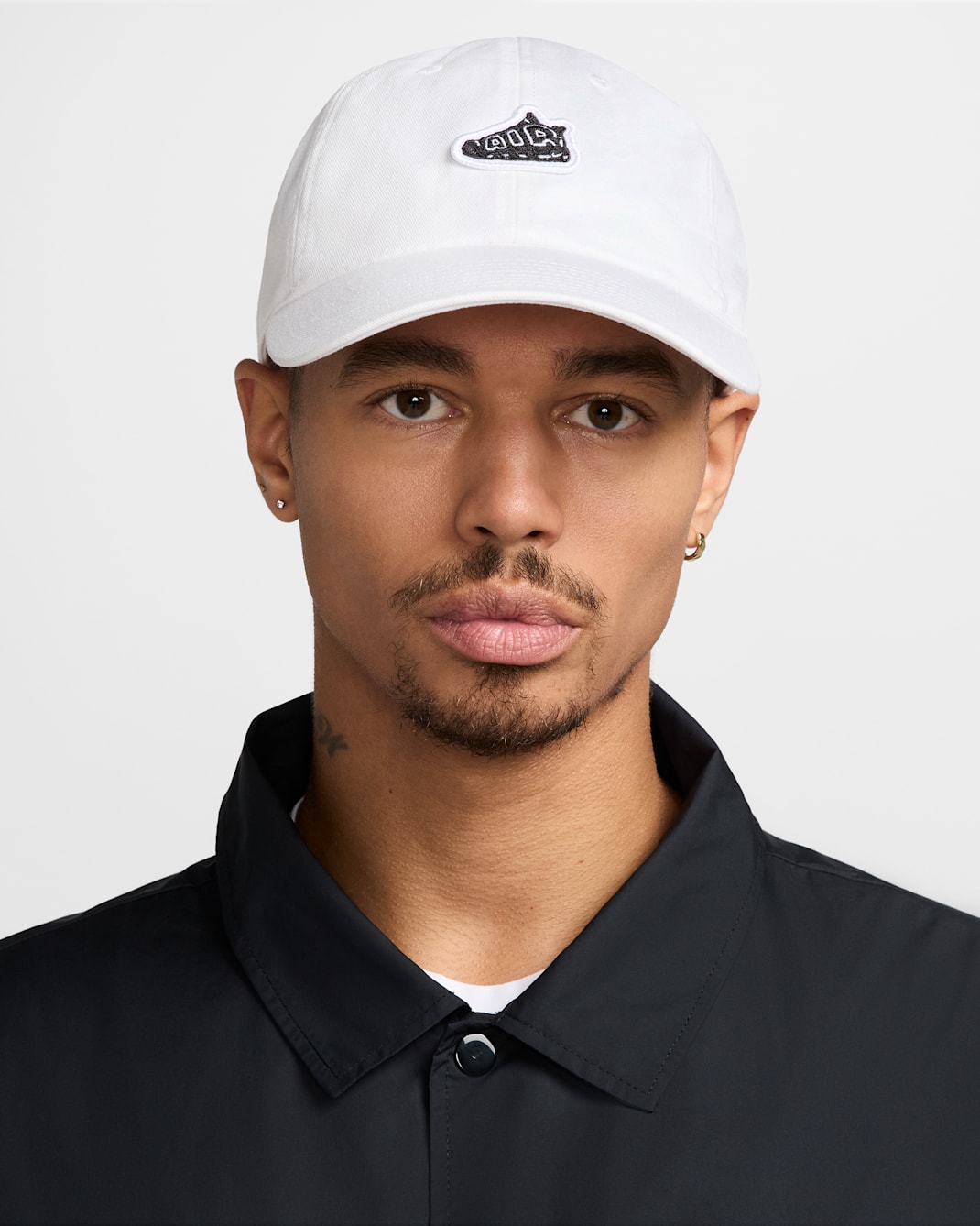 Nike Club Unstructured Patch Cap - White