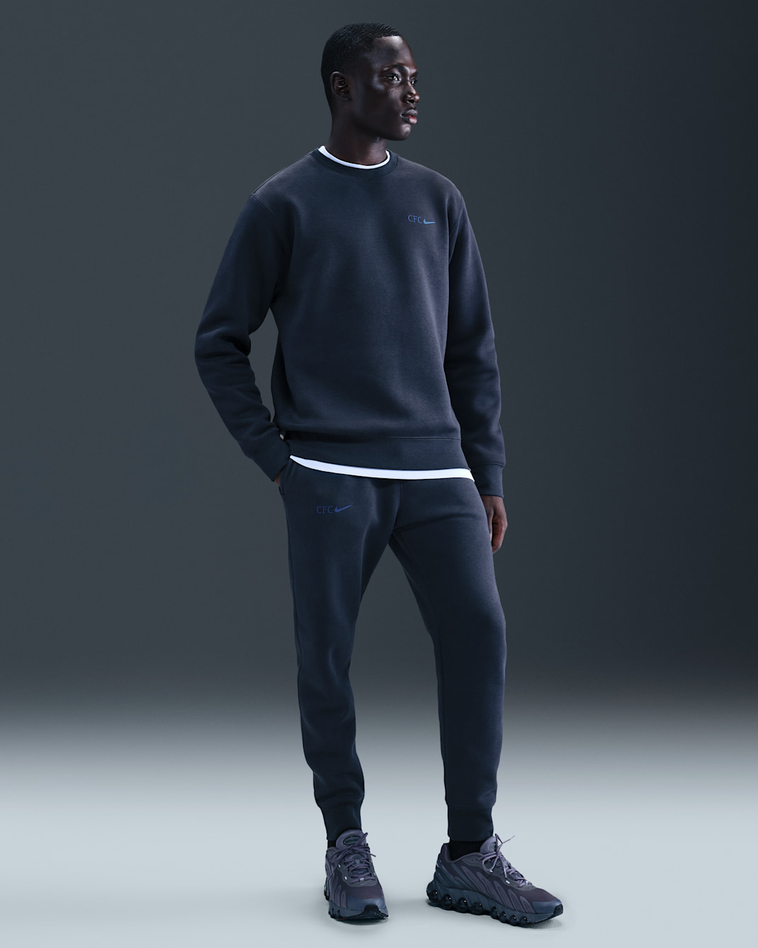 FC Chelsea Club Nike Football Fleece-Jogger für Herren - Obsidian/Rush Blue