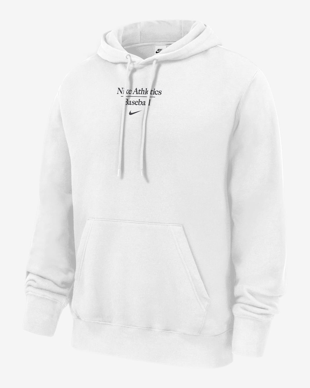Sudadera con gorro sin cierre de béisbol para niños talla grande Nike Club Fleece - Blanco