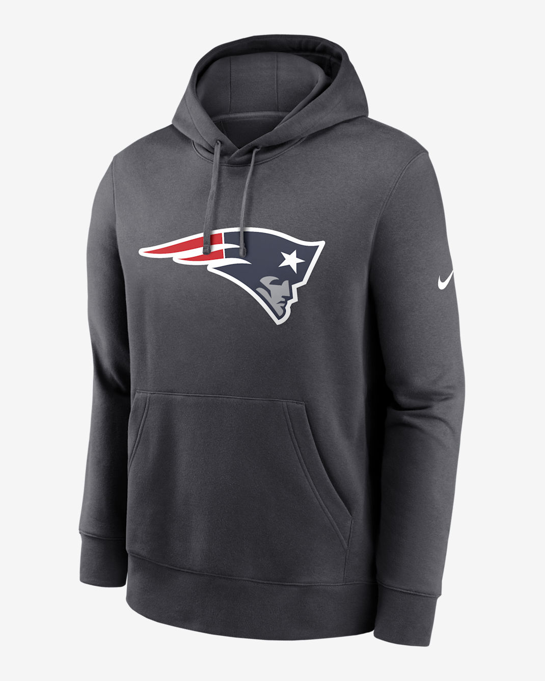 Sudadera con gorro sin cierre Nike de la NFL para hombre New England Patriots Club Logo - Antracita
