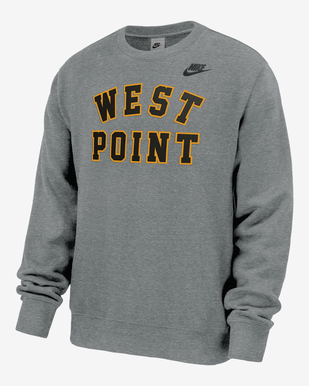 Army West Point Classic Collection Club Men's Nike College Pullover Crew-Neck Sweatshirt - Grey