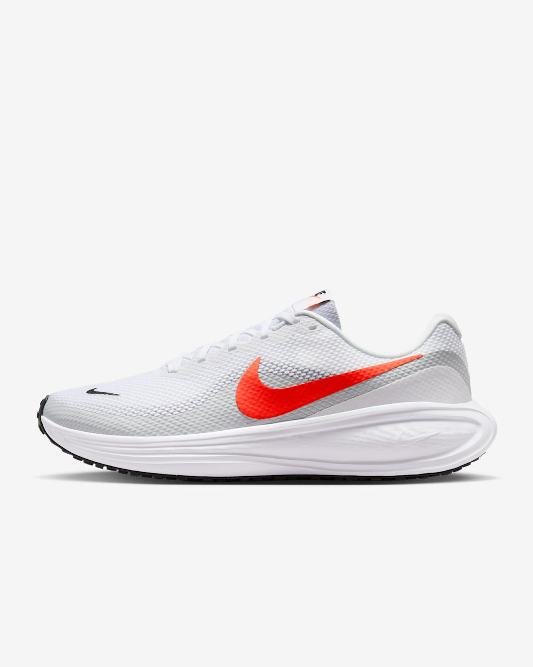Nike Revolution 8 Men's Road Running Shoes - White/Pure Platinum/Black/Bright Crimson