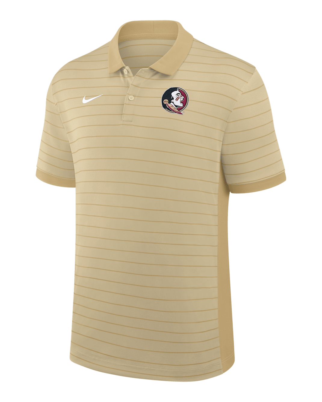 Florida State Sideline Victory Stripe Men's Nike Dri-FIT College Polo - Gold