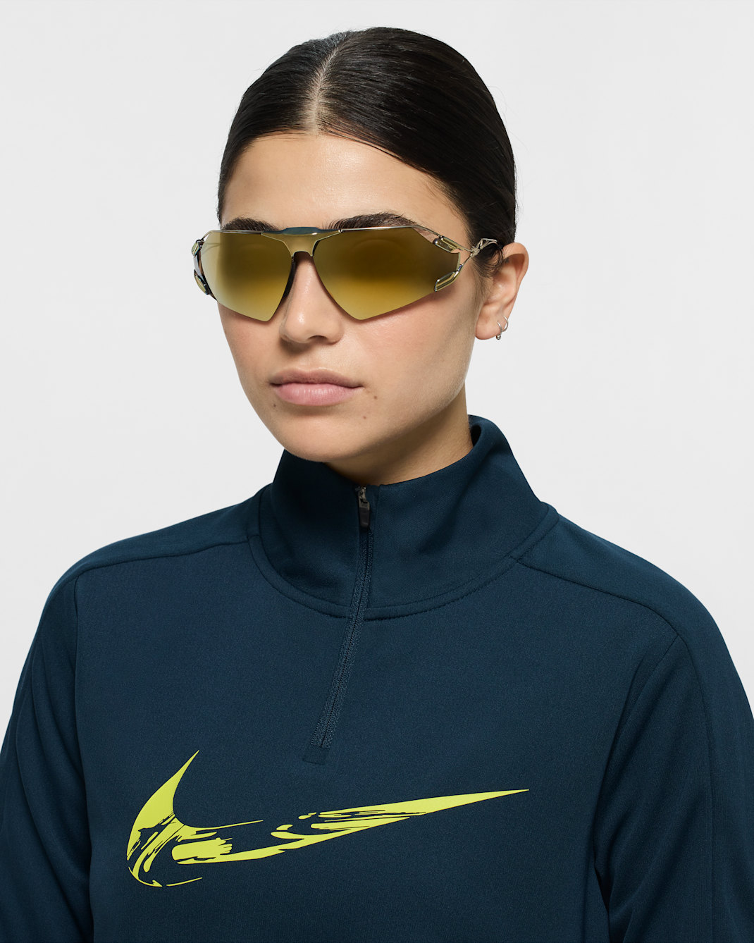Lentes de sol espejados Nike Zeus Edge - Oro