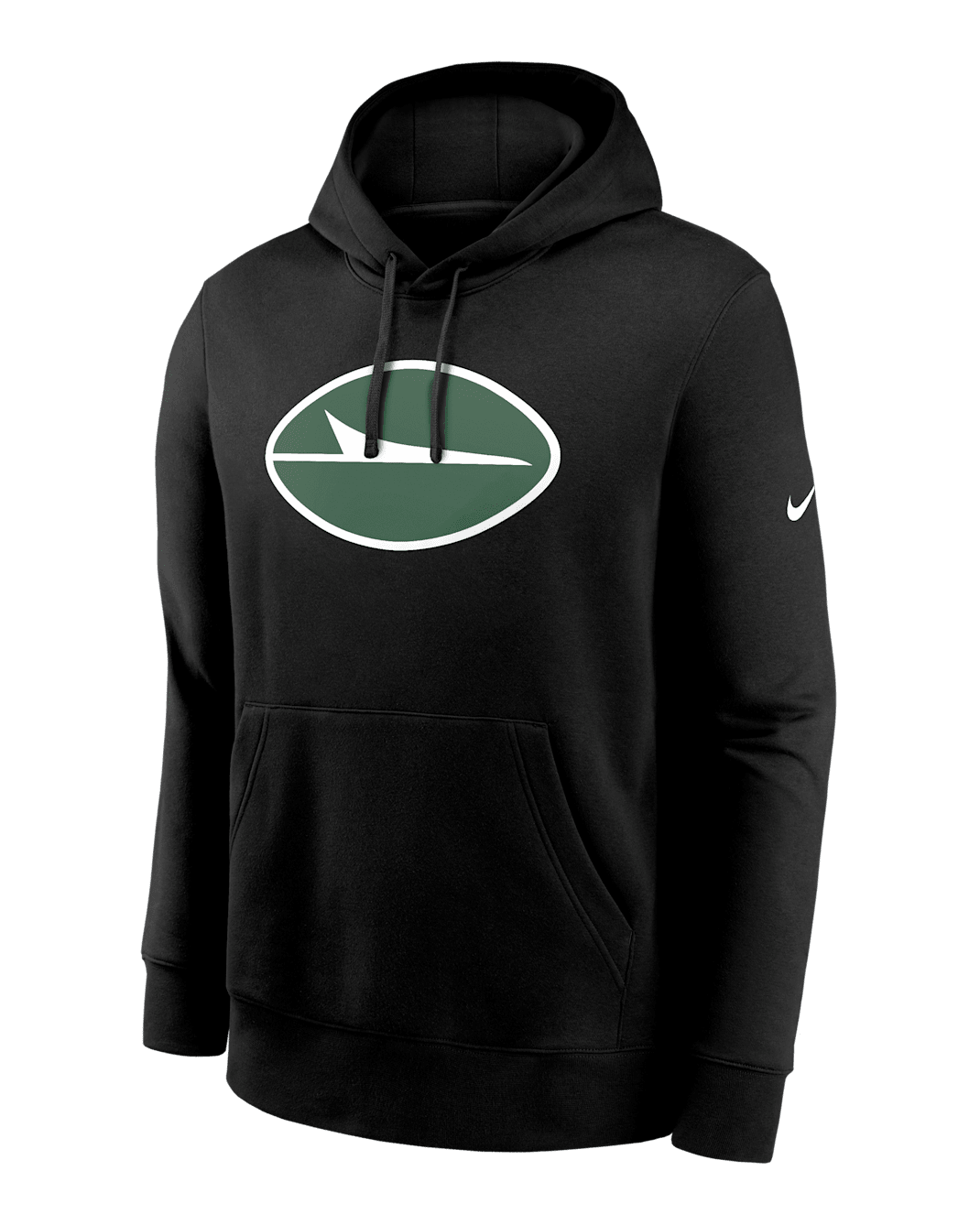 New York Jets Club Logo Men's Nike NFL Pullover Hoodie - Black