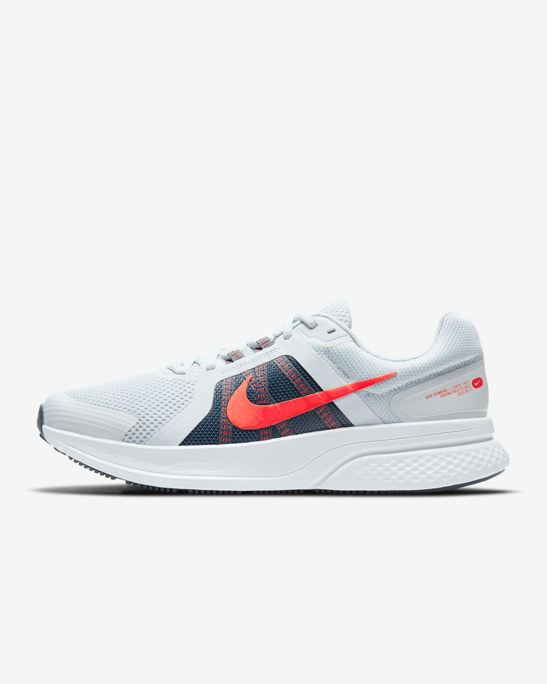 Chaussure de running sur route Nike Run Swift 2 pour Homme - Pure Platinum/Thunder Blue/Blanc/Chile Red