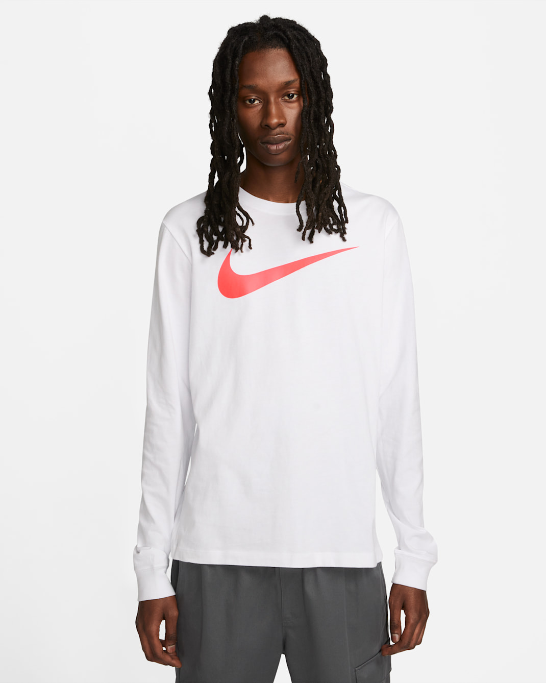 Playera de manga larga para hombre Nike Sportswear - Blanco