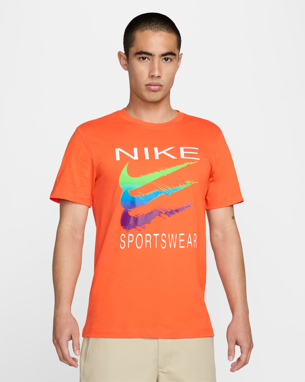 ナイキ スポーツウェア メンズ Tシャツ - セーフティオレンジ