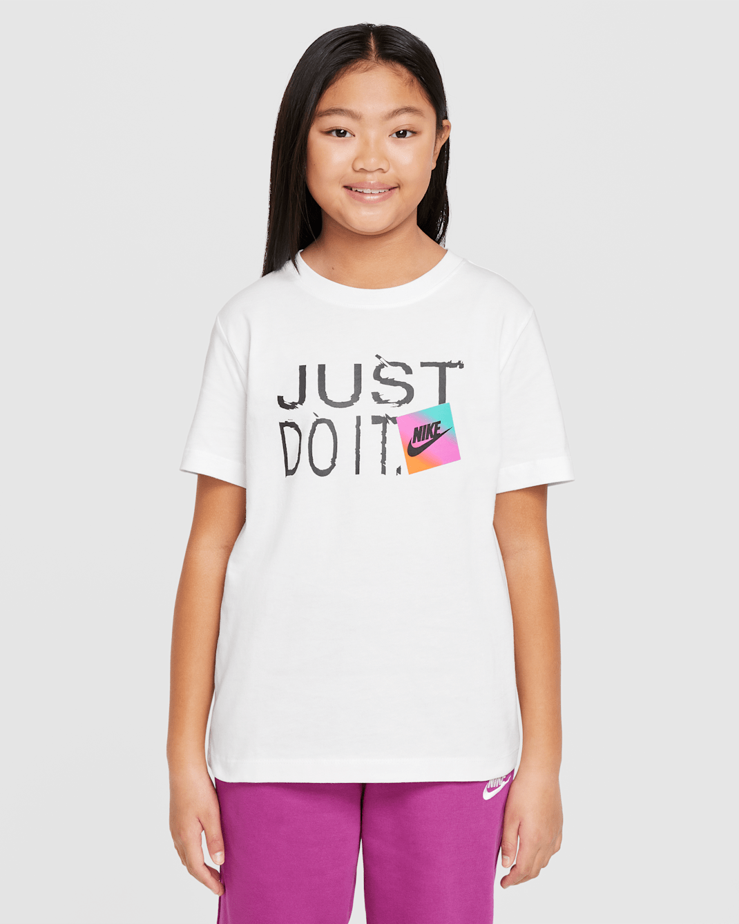 Playera para niños talla grande Nike Sportswear - Blanco