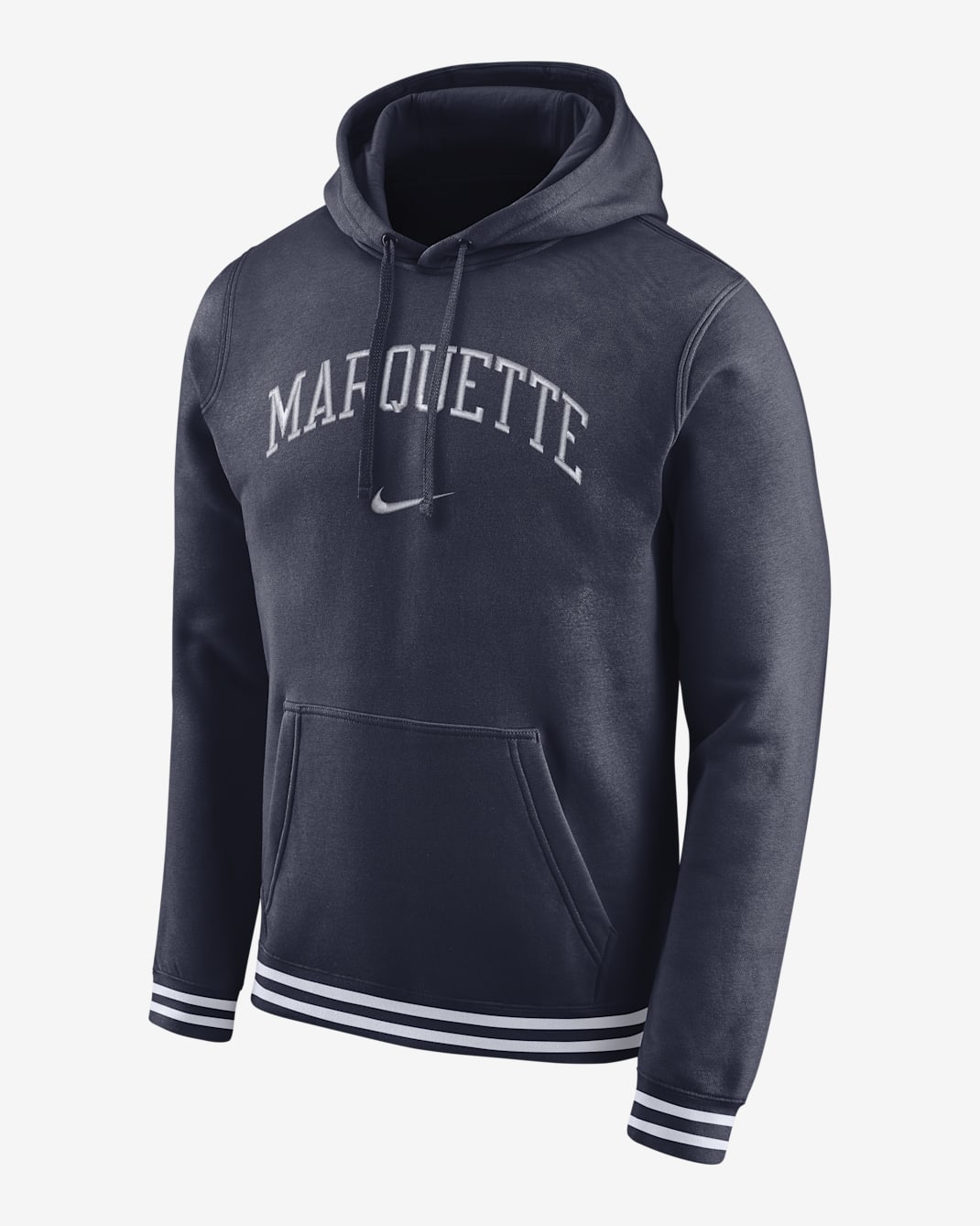 Nike College Retro (Marquette) Men's Fleece Hoodie - College Navy/White