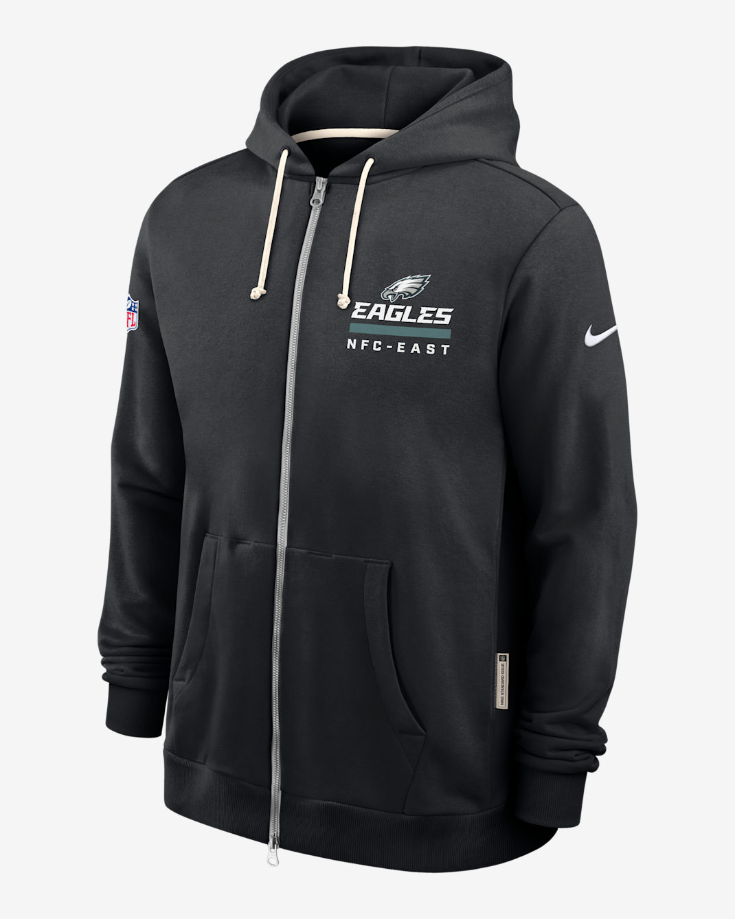Philadelphia Eagles Utility Player Sideline Men's Nike Dri-FIT NFL Full-Zip Hoodie - Black