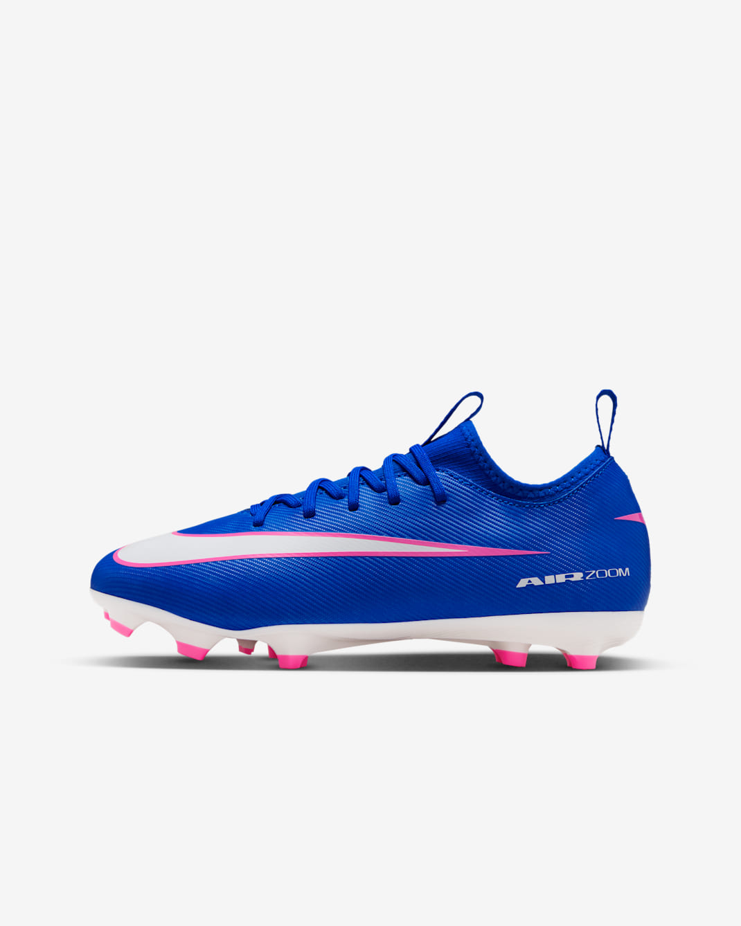 Tacos de fútbol para terrenos múltiples de corte low para niños de preescolar y grandes Nike Jr. Mercurial Vapor 16 Academy - Azul carrera/Blanco