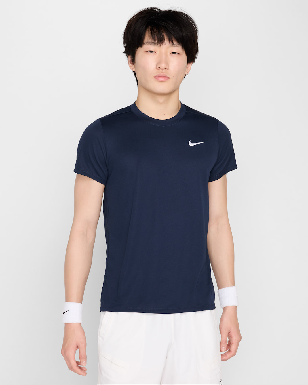Playera de tenis Dri-FIT para hombre NikeCourt Victory - Obsidiana/Blanco