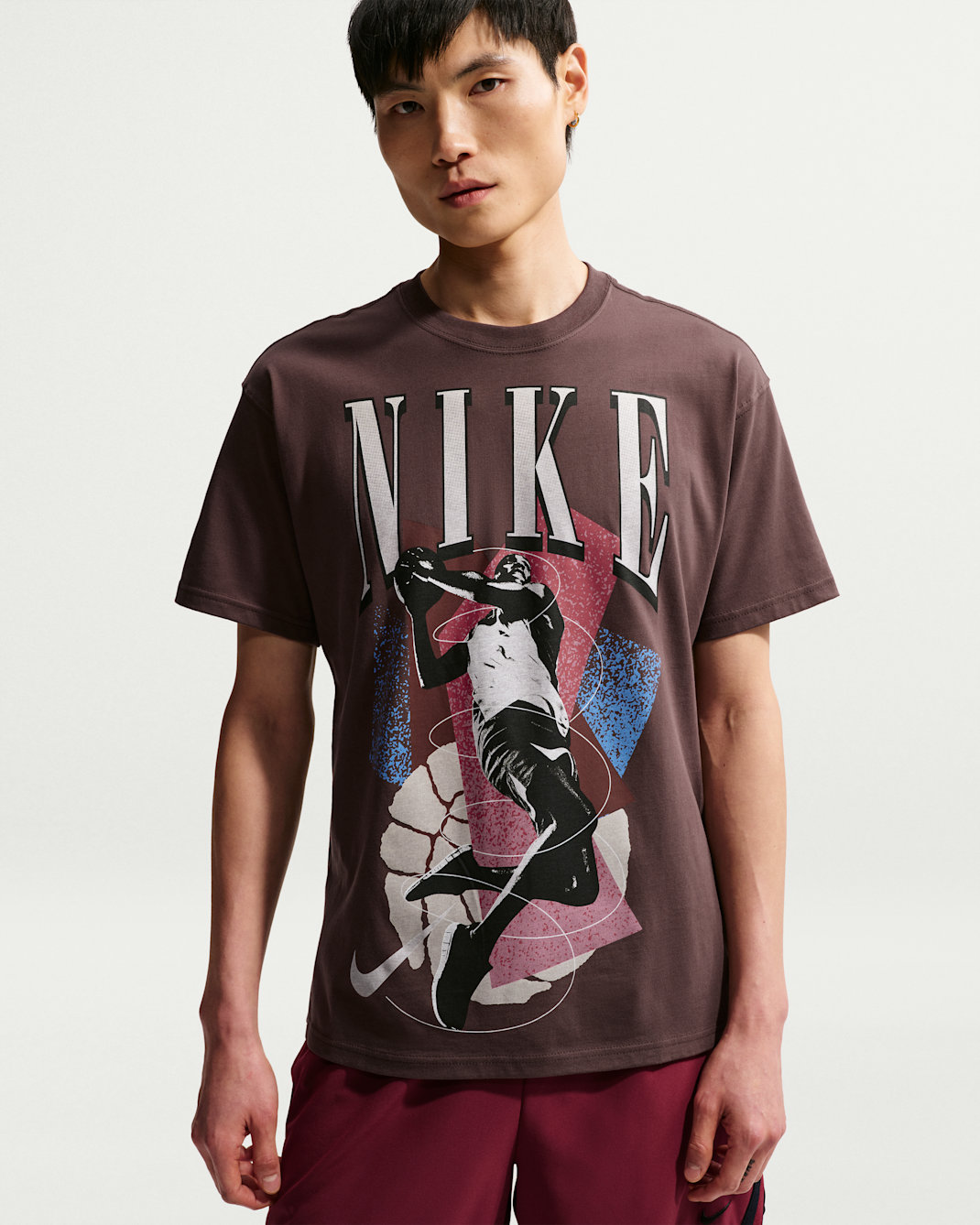 Nike Men's Basketball T-Shirt - Baroque Brown