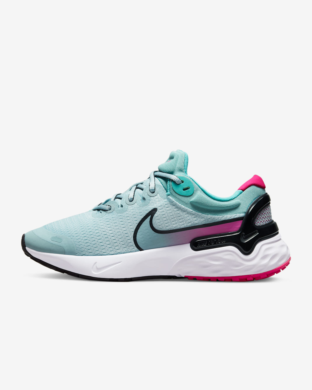 Nike Renew Run 3 női országúti futócipő - Ocean Cube/Washed Teal/Pink Prime/Fekete