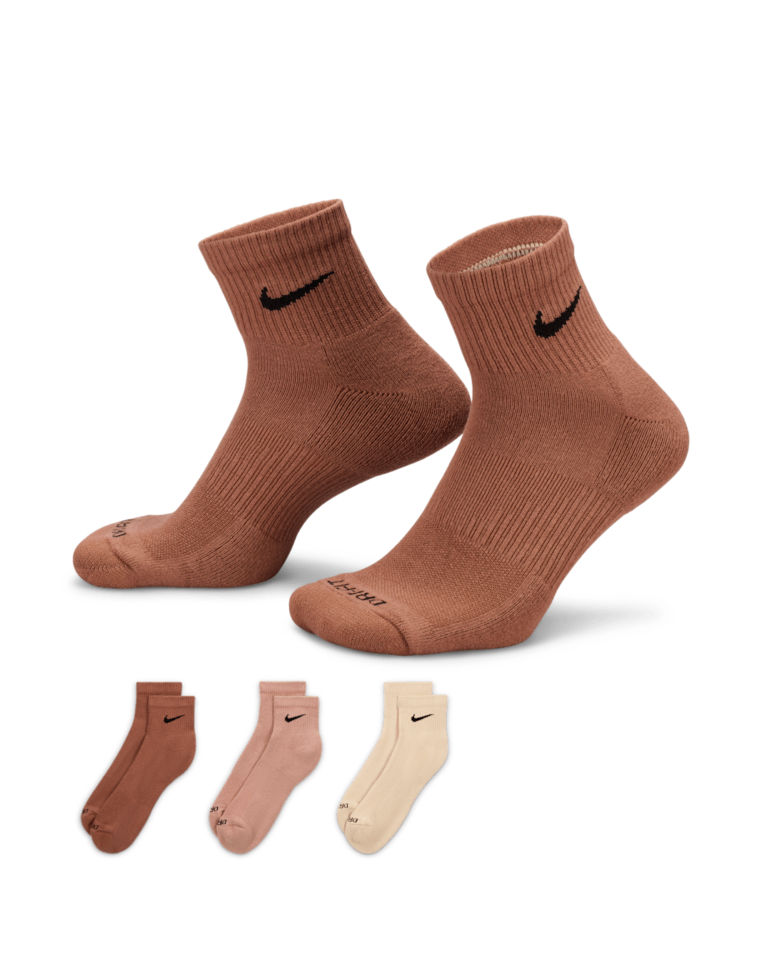 Nike Everyday Plus Cushioned Training Ankle Socks (3 Pairs) - Multi-Colour