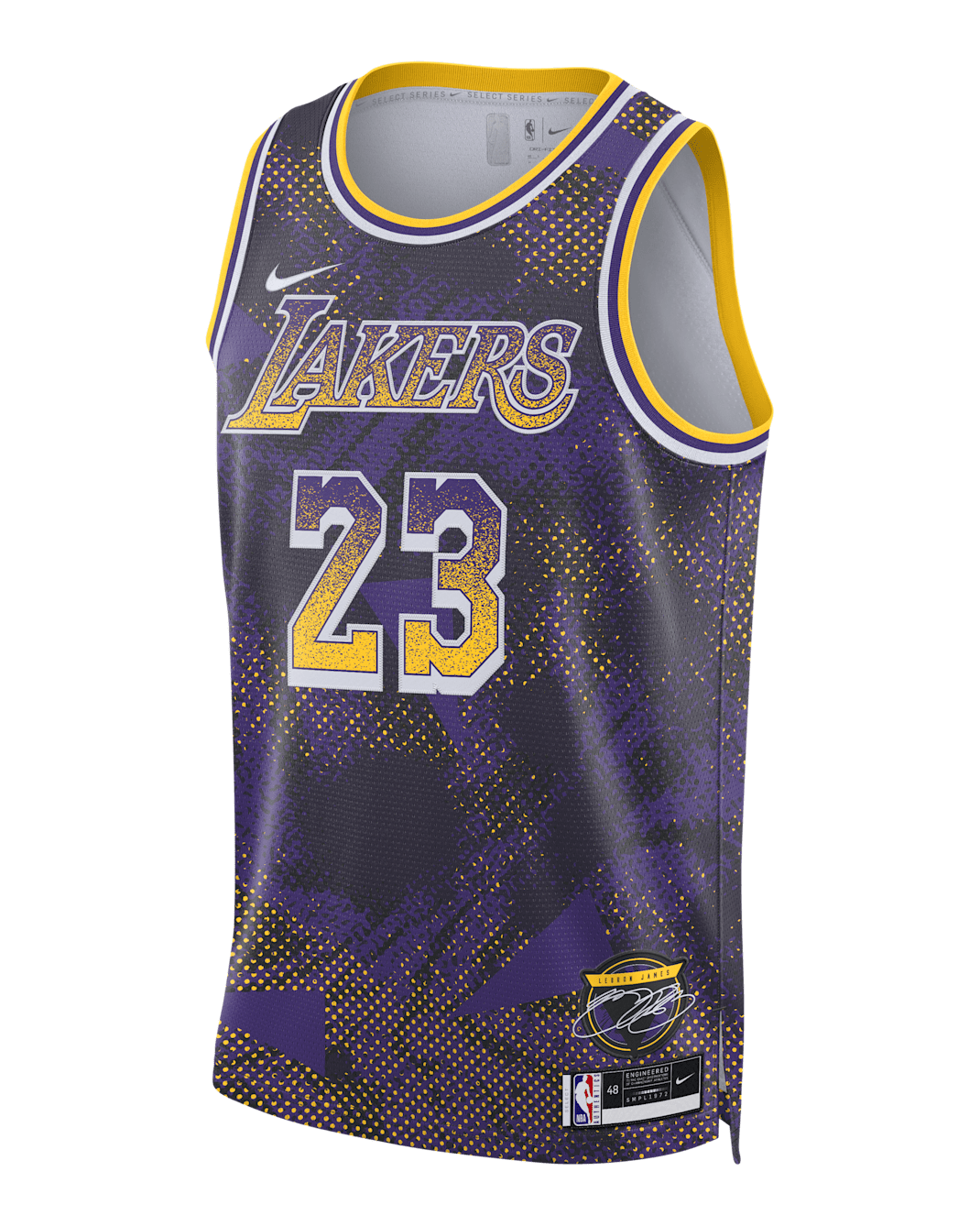 LeBron James Los Angeles Lakers 2025/26 Select Series Men's Nike Dri-FIT NBA Swingman Jersey - Field Purple/White