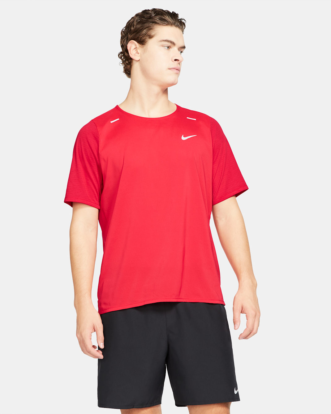 Nike Breathe Rise 365 Men's Hybrid Running Top - University Red/University Red