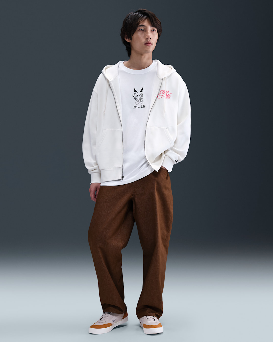 나이키 SB 남성 루즈 데님 스케이트보딩 팬츠 - 모스우드 브라운