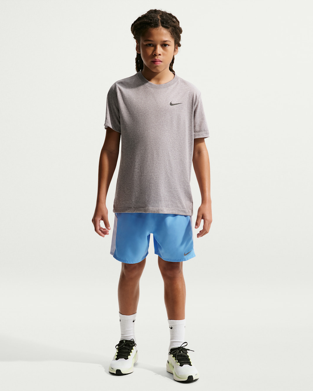 Nike Miler Big Kids' Dri-FIT Training Shorts - University Blue/Hydrogen Blue