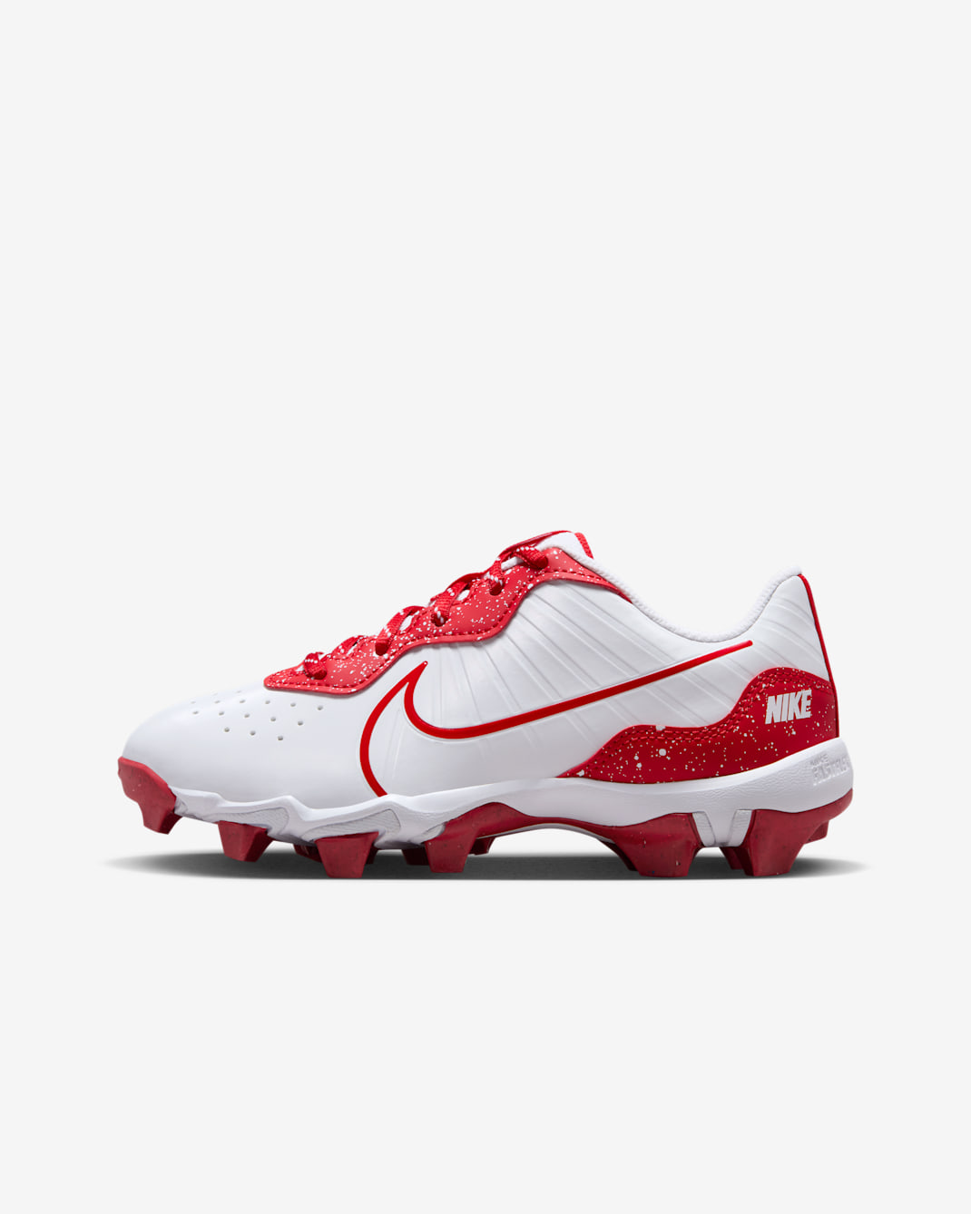 Nike Alpha Huarache 4 Keystone Little/Big Kids' Baseball Cleats - White/University Red