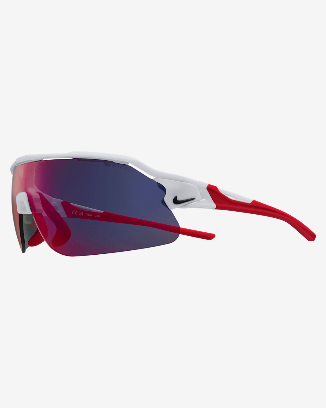 Lentes de sol con diseño avanzado Field Tint Nike Flyfree Shield - Blanco