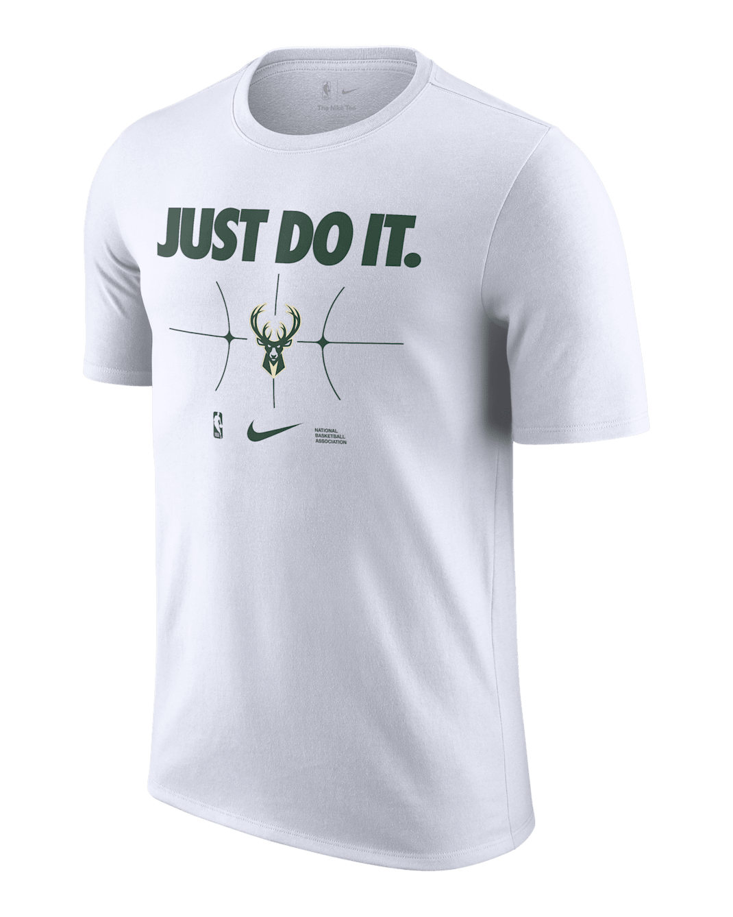 Playera Nike de la NBA para hombre Milwaukee Bucks Essential - Blanco