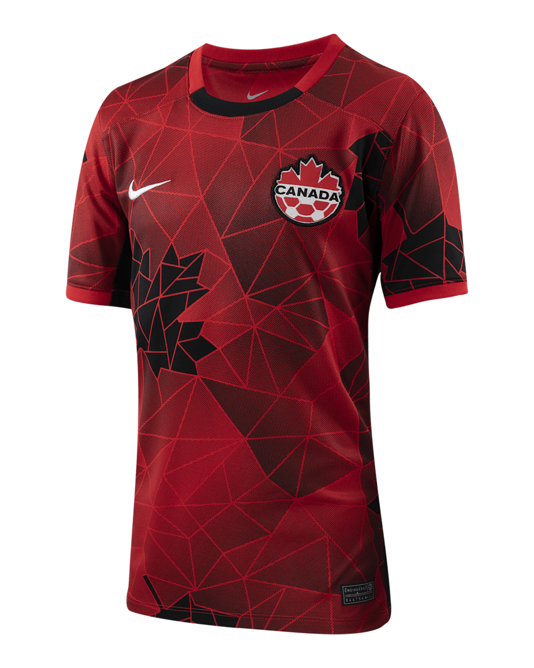 Canada 2023 Stadium Home Big Kids' Nike Dri-FIT Soccer Jersey - University Red