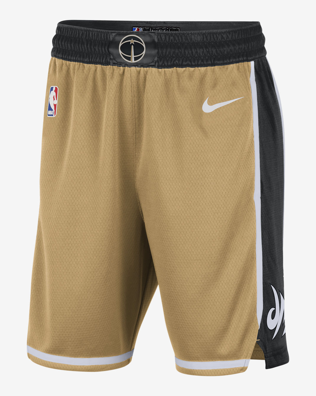 Washington Wizards City Edition Men's Nike Dri-FIT NBA Swingman Shorts - Club Gold/Black