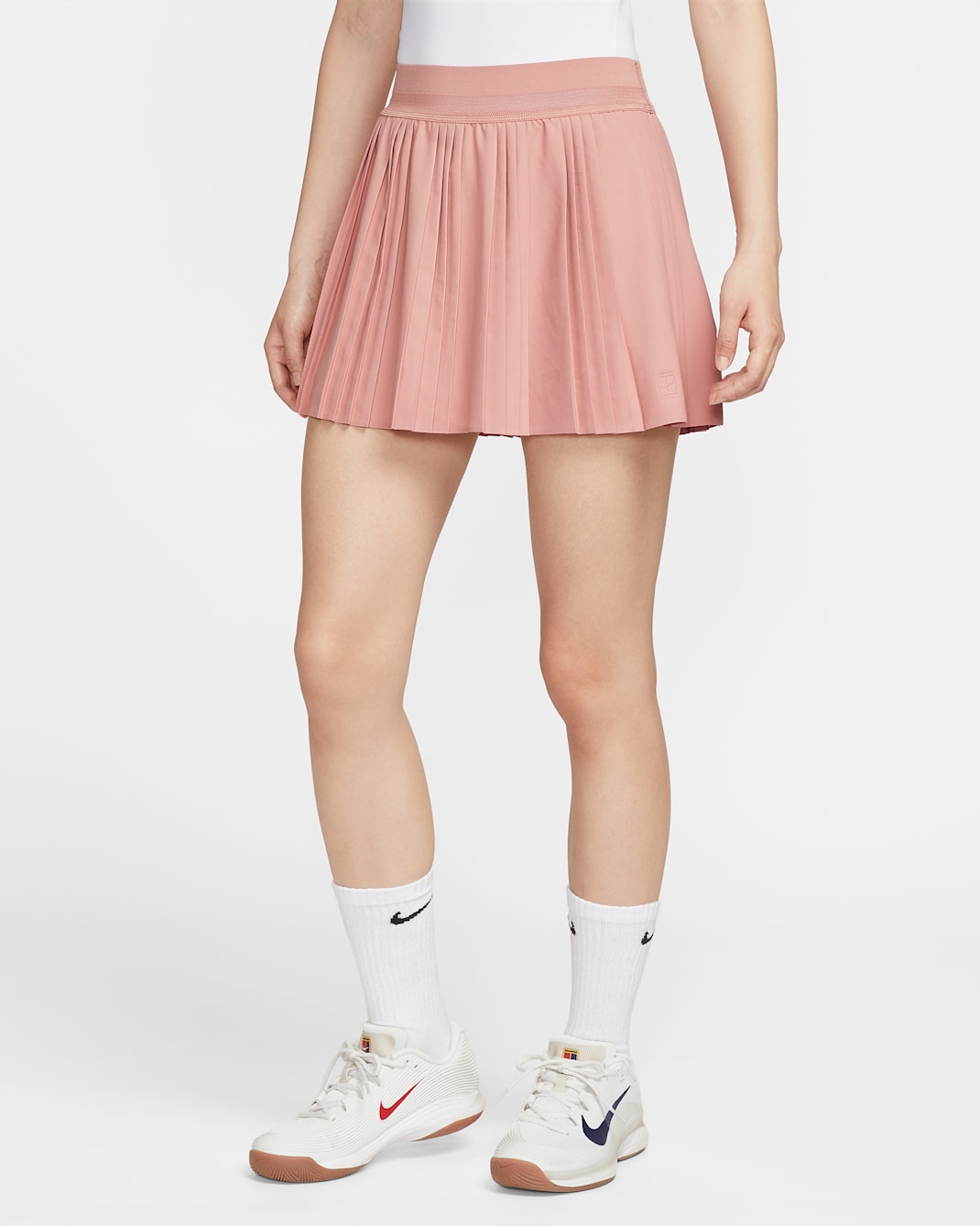 NikeCourt Advantage Women's Dri-FIT Pleated Tennis Skirt - Red Stardust/Red Stardust/Red Stardust