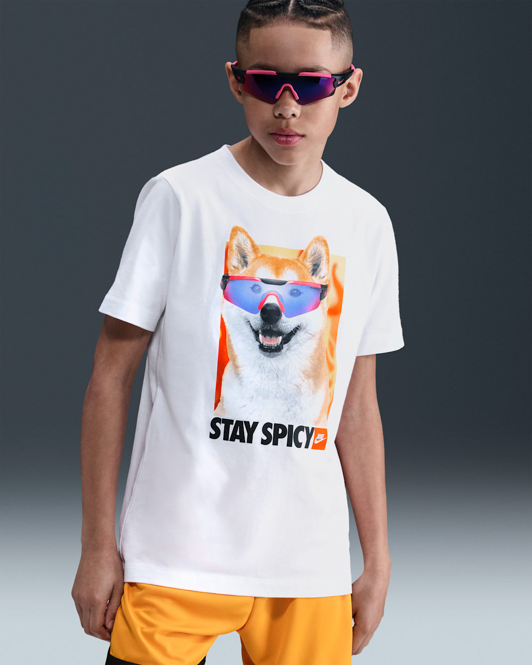 나이키 스포츠웨어 주니어 티셔츠 - 화이트