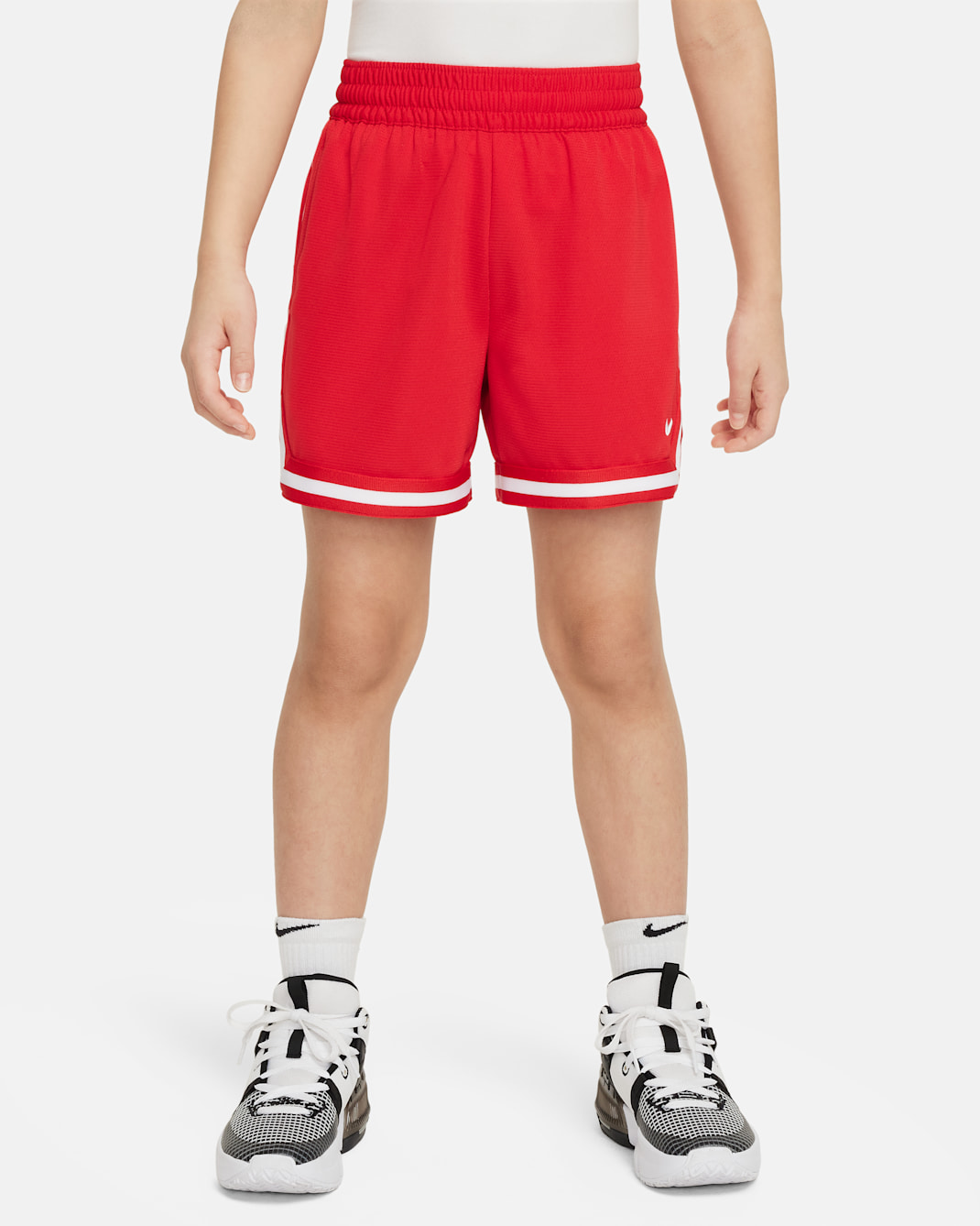 Nike DNA Big Kids' 5" Basketball Shorts - University Red/White