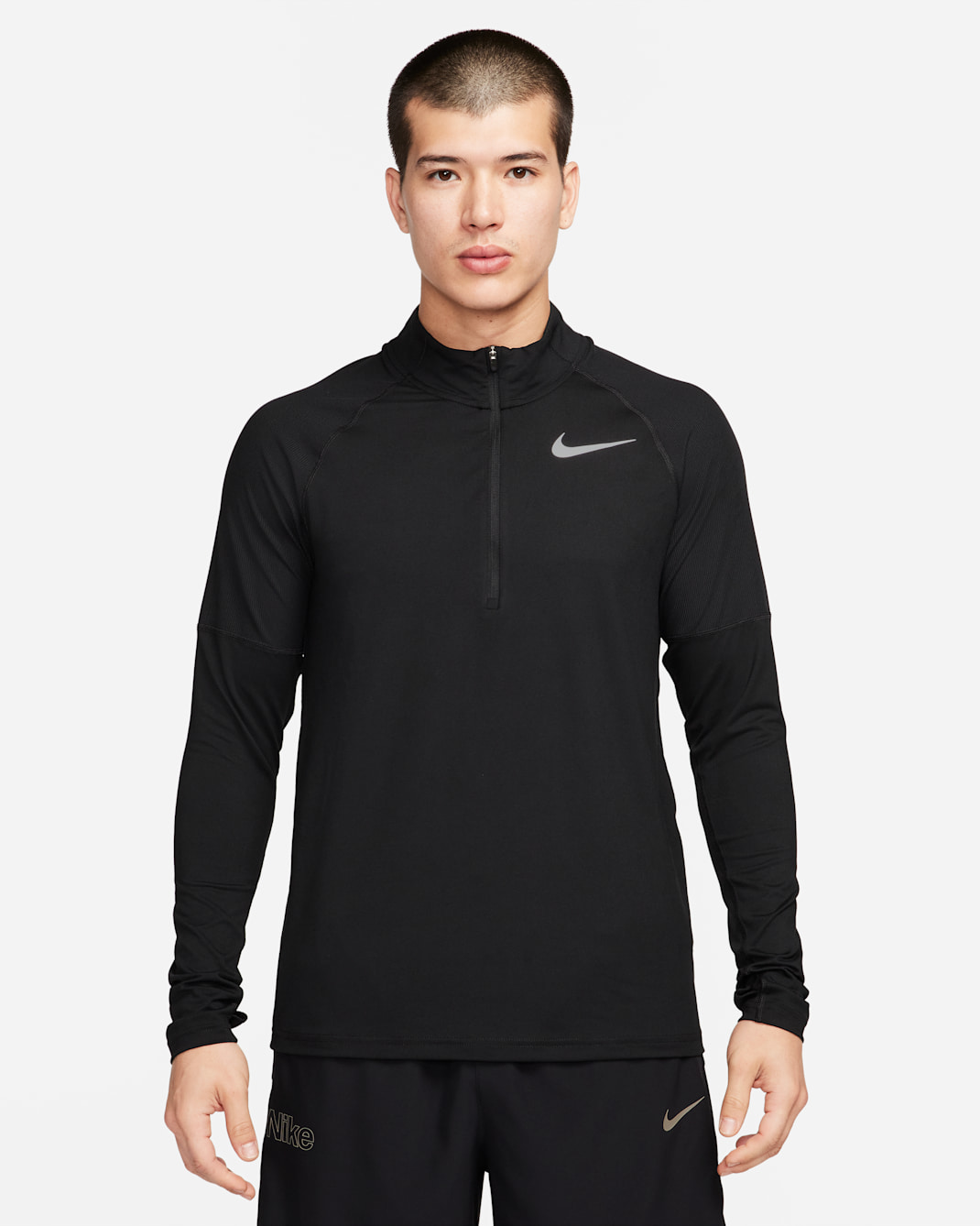 Nike Men's 1/2-Zip Running Top - Black