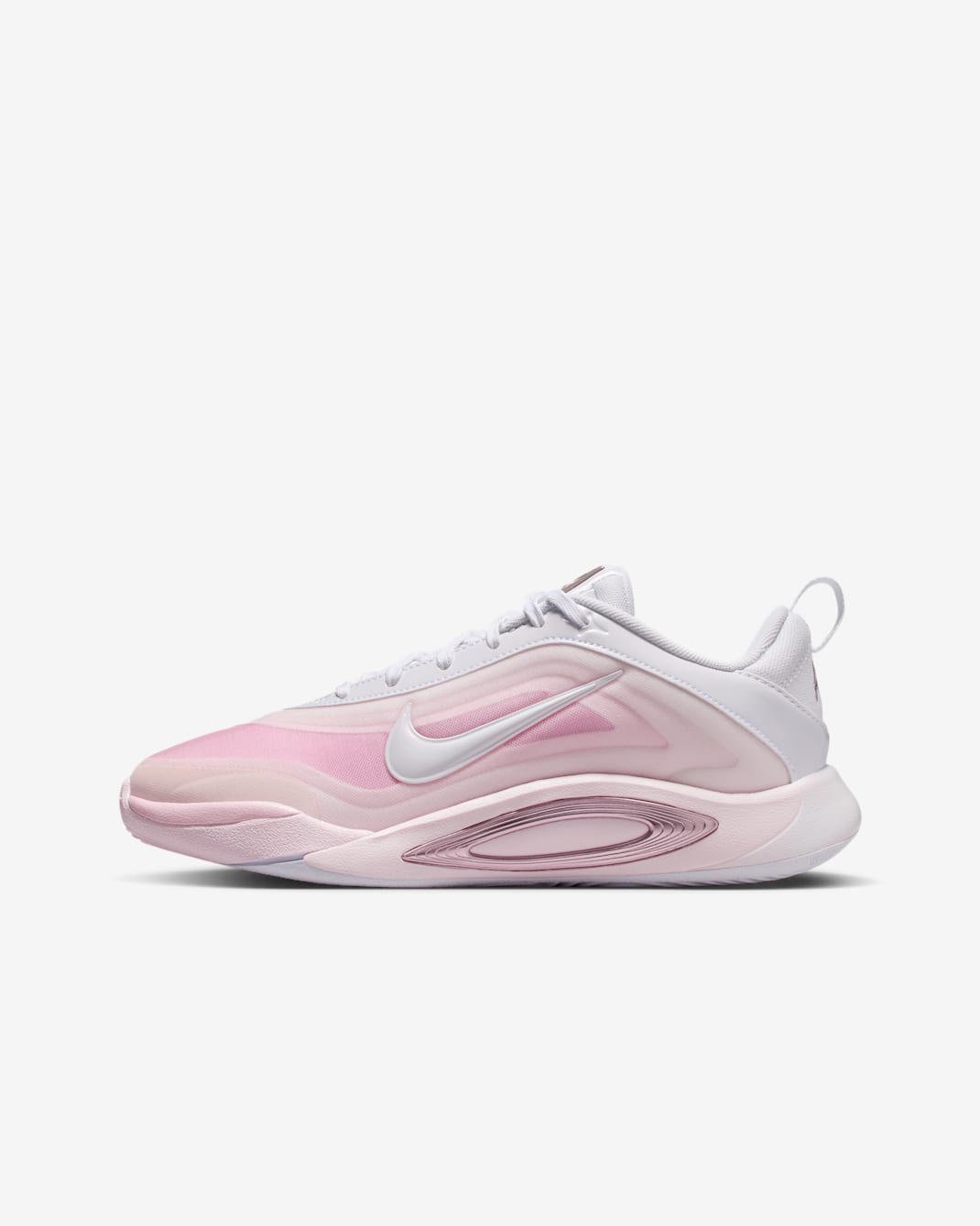 A'One A'ja Wilson Big Kids' Basketball Shoes - White/Prism Pink/Pink Ice/Perfect Pink