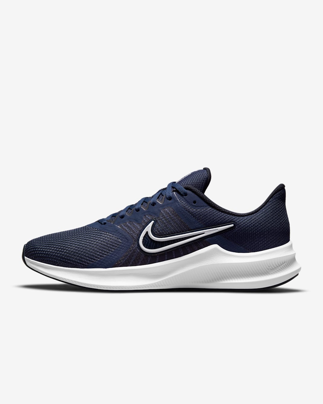 Sapatilhas de running para estrada Nike Downshifter 11 para homem - Midnight Navy/Dark Obsidian/Branco