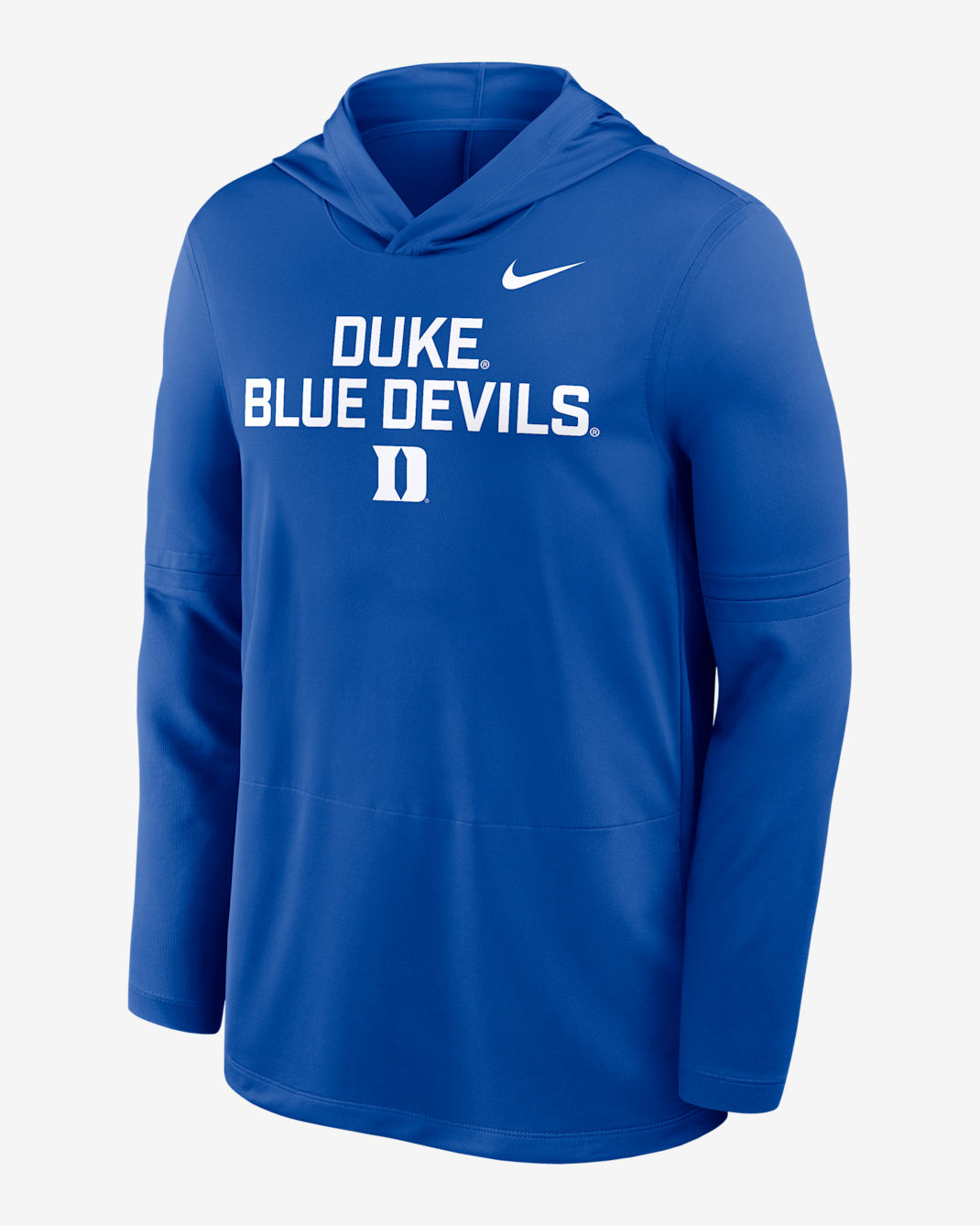 Duke Sideline Men's Nike Dri-FIT College Long-Sleeve Hooded Top - Royal