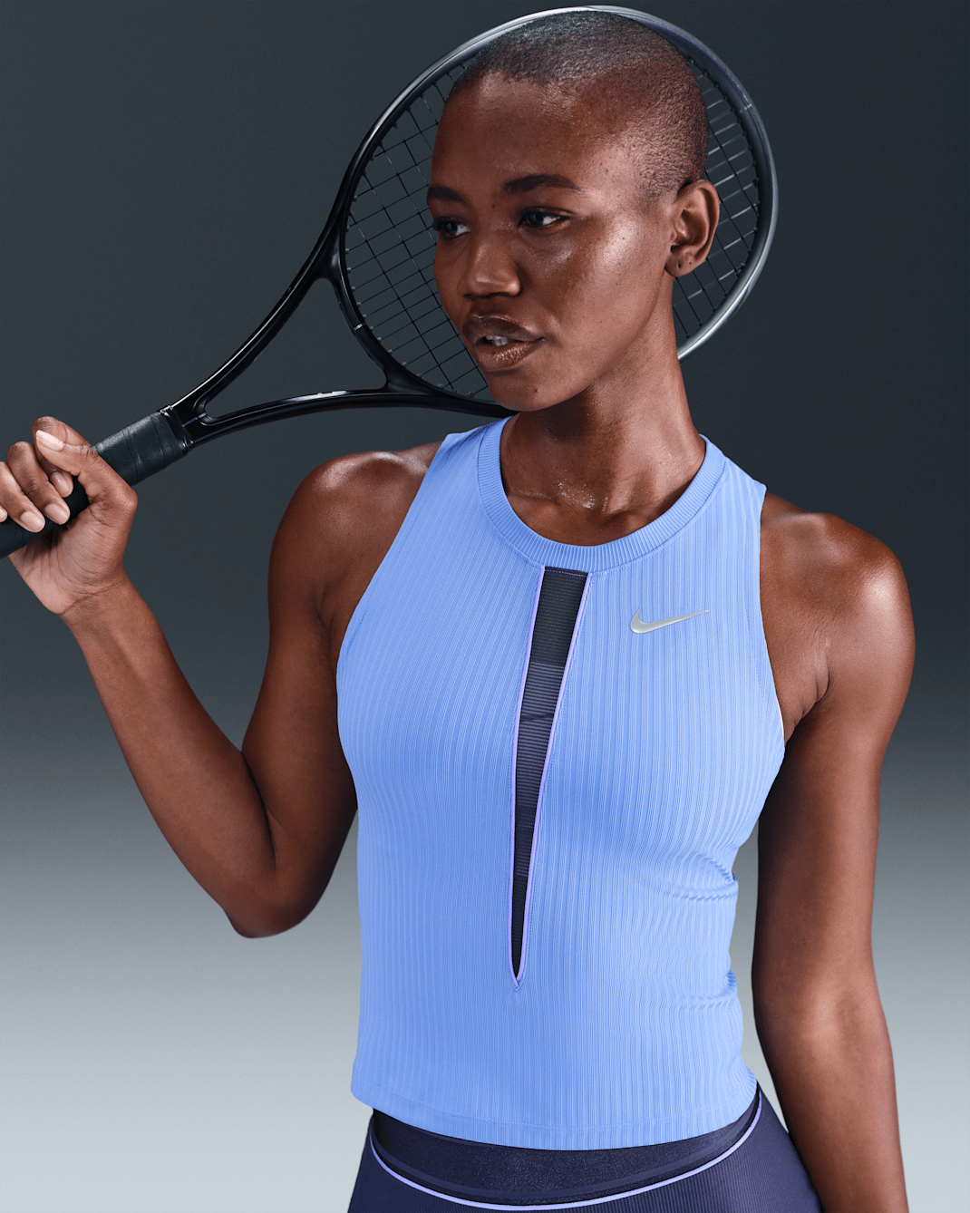 NikeCourt Slam Women's Dri-FIT Tennis Tank Top - Royal Pulse/Thunder Blue/Royal Pulse