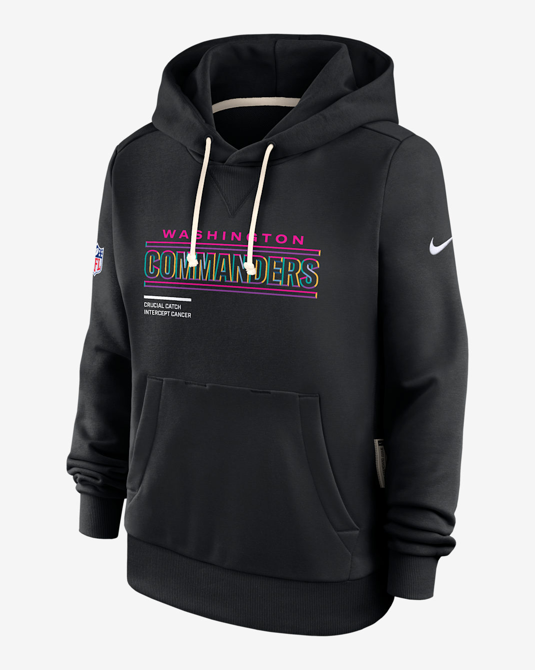 Washington Commanders Crucial Catch Women's Nike Dri-FIT NFL Pullover Hoodie - Black