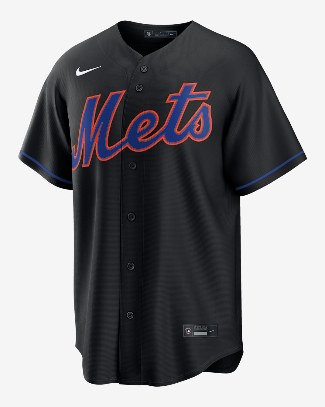 Francisco Lindor New York Mets Men's Nike MLB Replica Jersey - Black