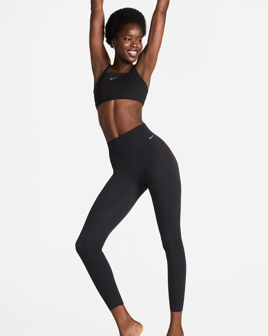 Nike Zenvy Women's High-Waisted 7/8 Leggings - Black/Black