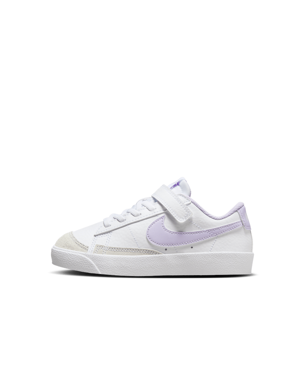 Nike Blazer Low '77 Younger Kids' Shoes - White/Lilac Bloom