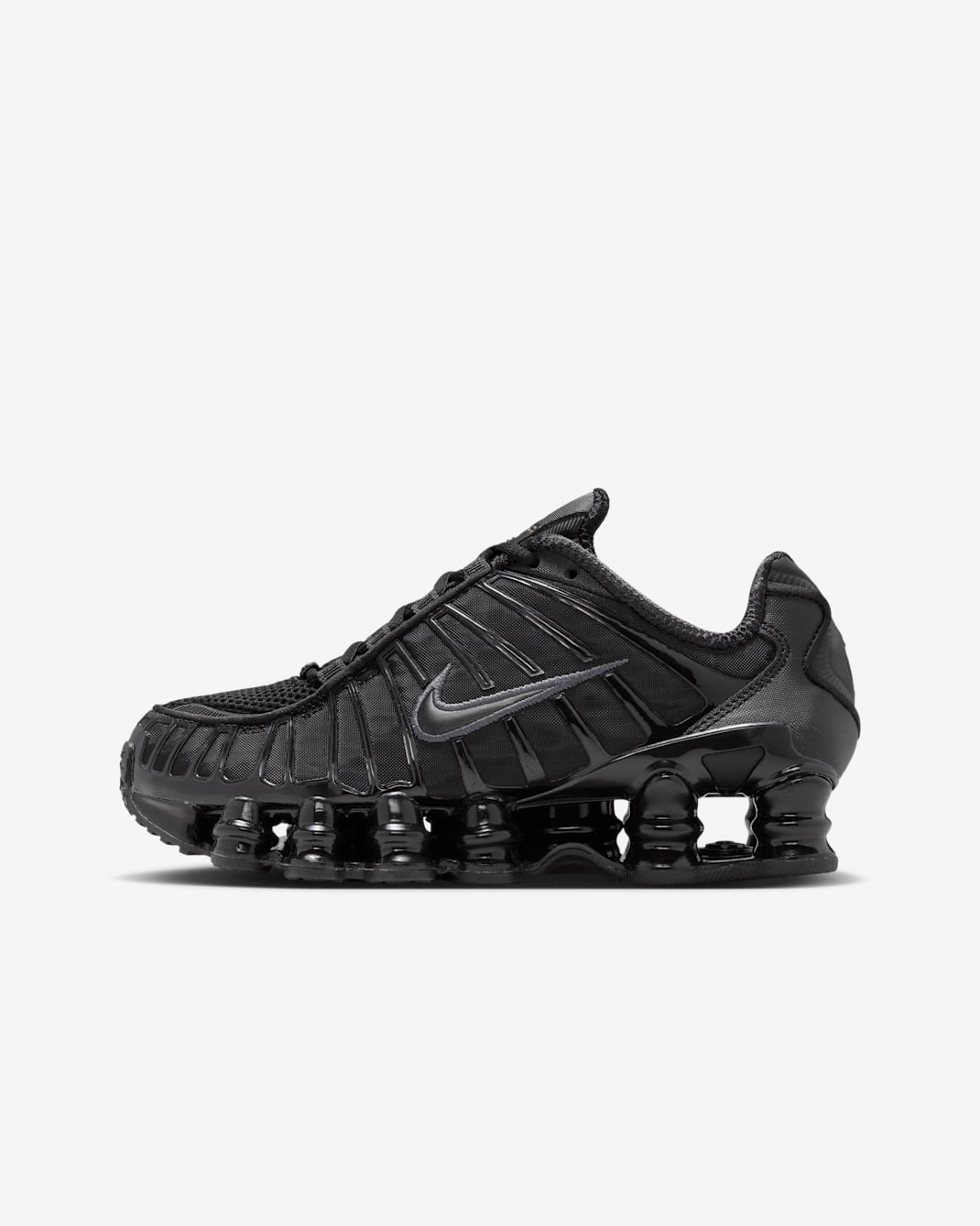 Nike Shox TL Big Kids' Shoes - Black/Metallic Hematite/Max Orange/Black