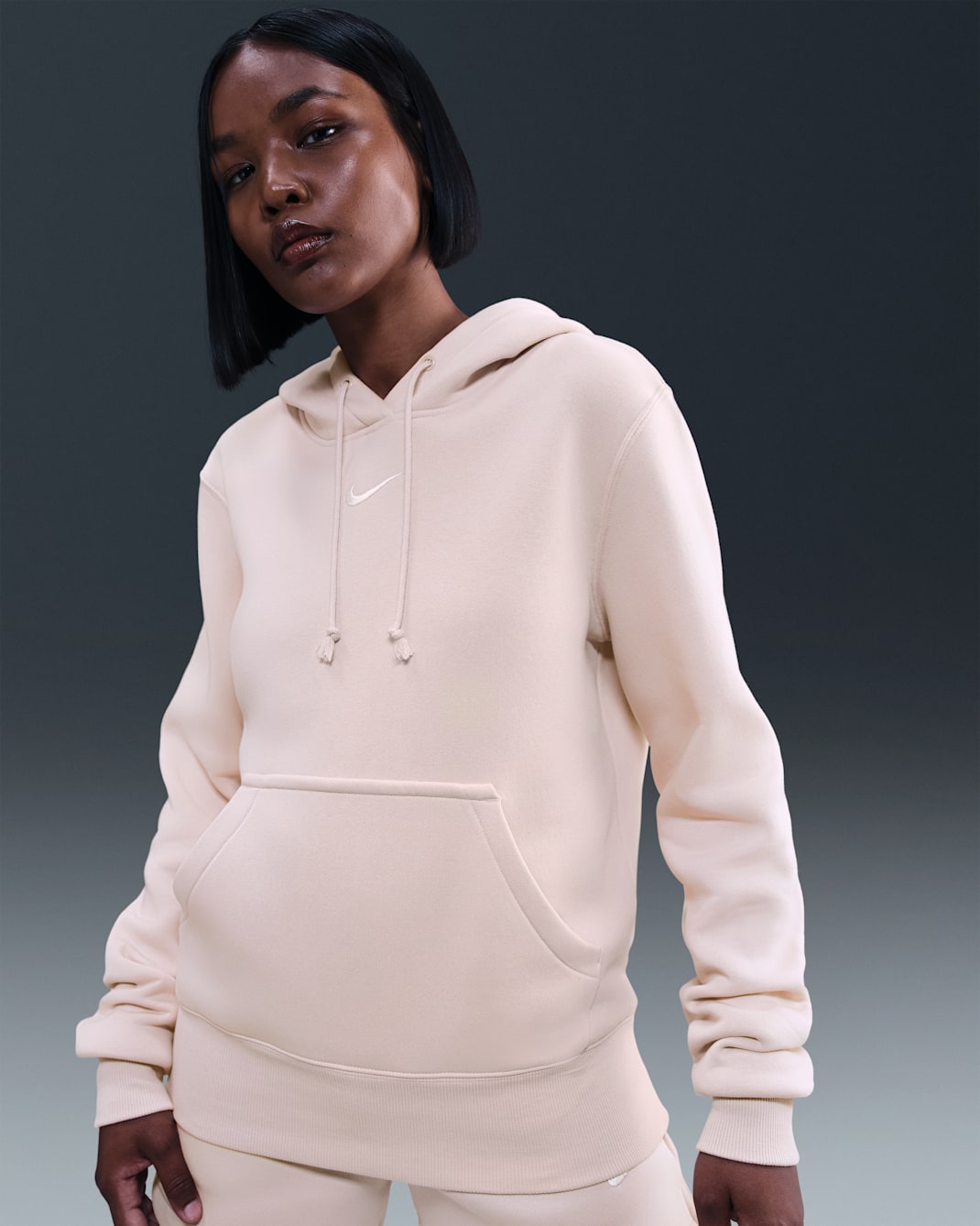 Nike Sportswear Phoenix Fleece hoodie voor dames - Silt Red/Sail